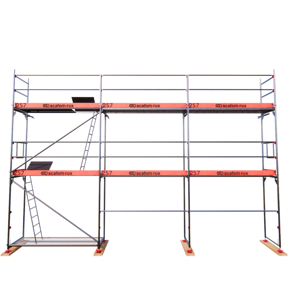 Rux Framescaff Fassadengerüst 52 m² | Komplettes Gerüstpaket - technisch kompatibel zu Layher 