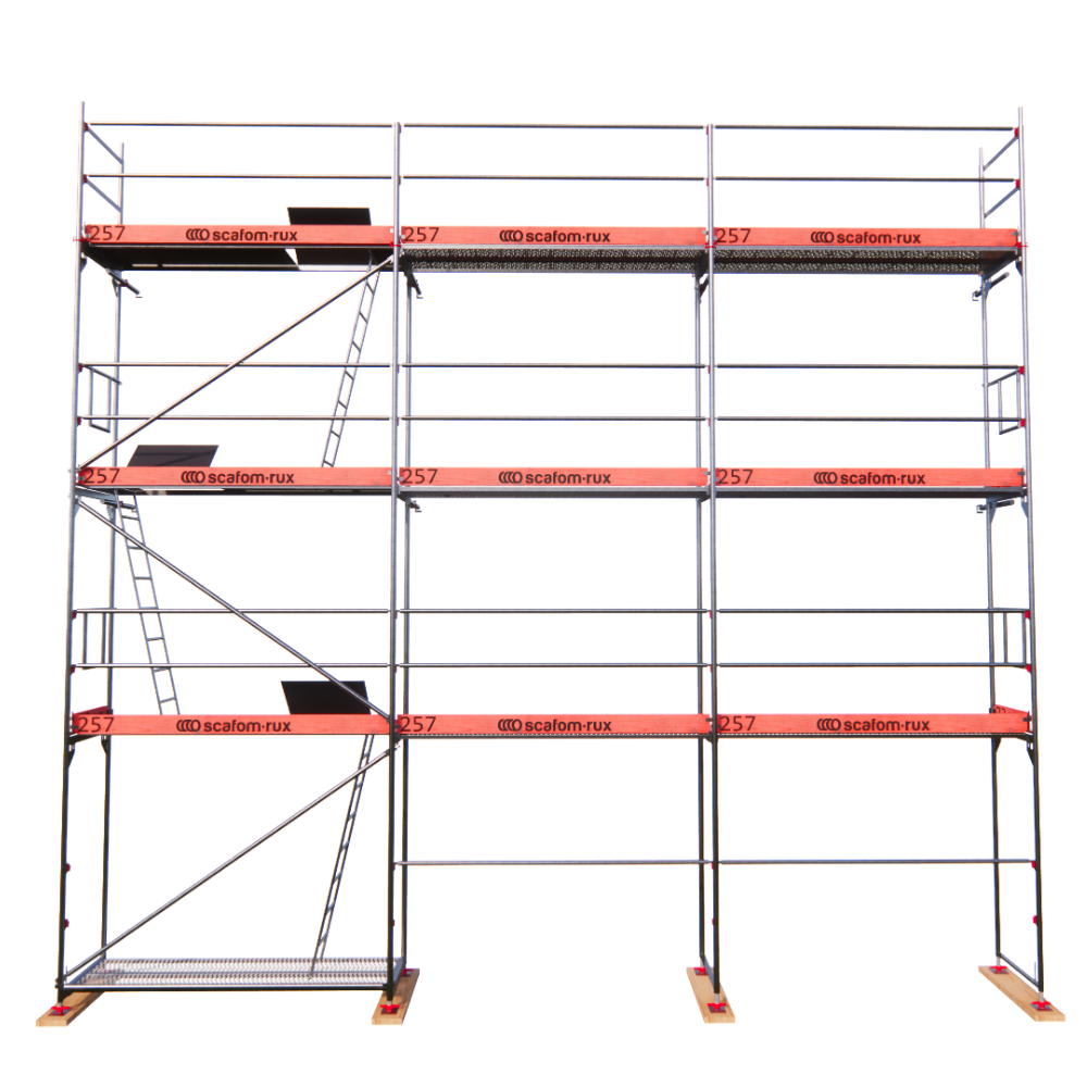 Rux Framescaff Fassadengerüst 70 m² | Komplettes Gerüstpaket - technisch kompatibel zu Layher 