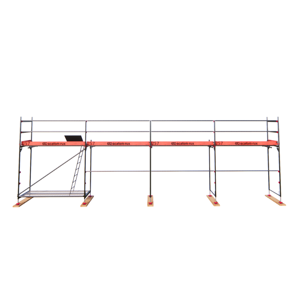 Rux Framescaff Fassadengerüst 45 m² | Komplettes Gerüstpaket - technisch kompatibel zu Layher 