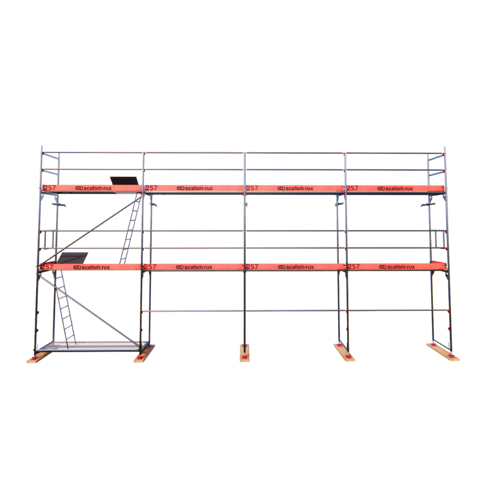 Rux Framescaff Fassadengerüst 68 m² | Komplettes Gerüstpaket - technisch kompatibel zu Layher 