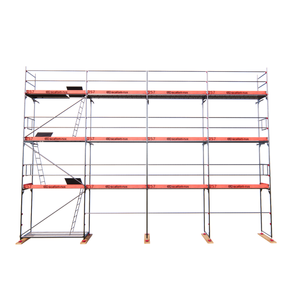 Rux Framescaff Fassadengerüst 90 m² | Komplettes Gerüstpaket - technisch kompatibel zu Layher 