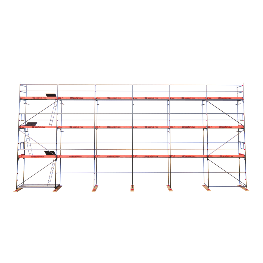 Rux Framescaff Fassadengerüst 131 m² | Komplettes Gerüstpaket - technisch kompatibel zu Layher 