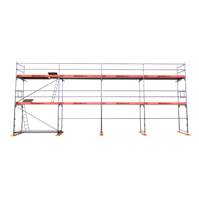 Rux Framescaff Fassadengerüst 80 m² | Komplettes Gerüstpaket - technisch kompatibel zu Layher 