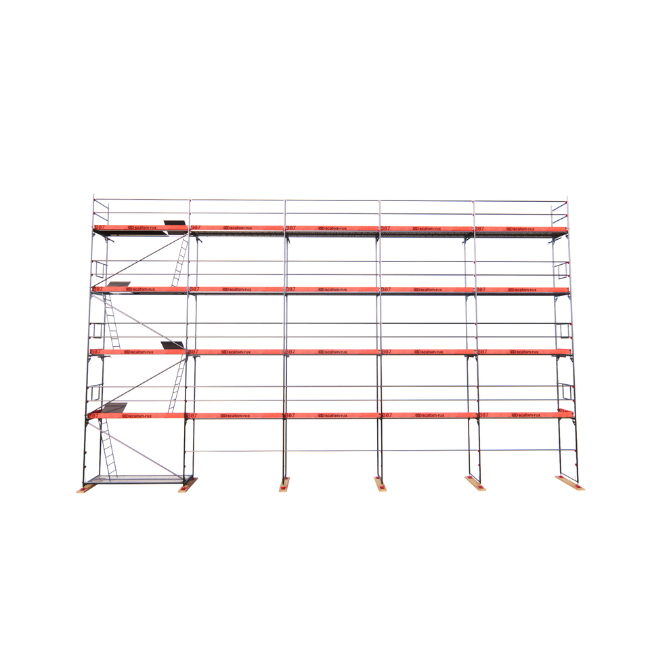 Rux Framescaff Fassadengerüst 164 m² | Komplettes Gerüstpaket - technisch kompatibel zu Layher 