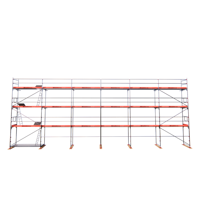Rux Framescaff Fassadengerüst 155 m² | Komplettes Gerüstpaket - technisch kompatibel zu Layher 