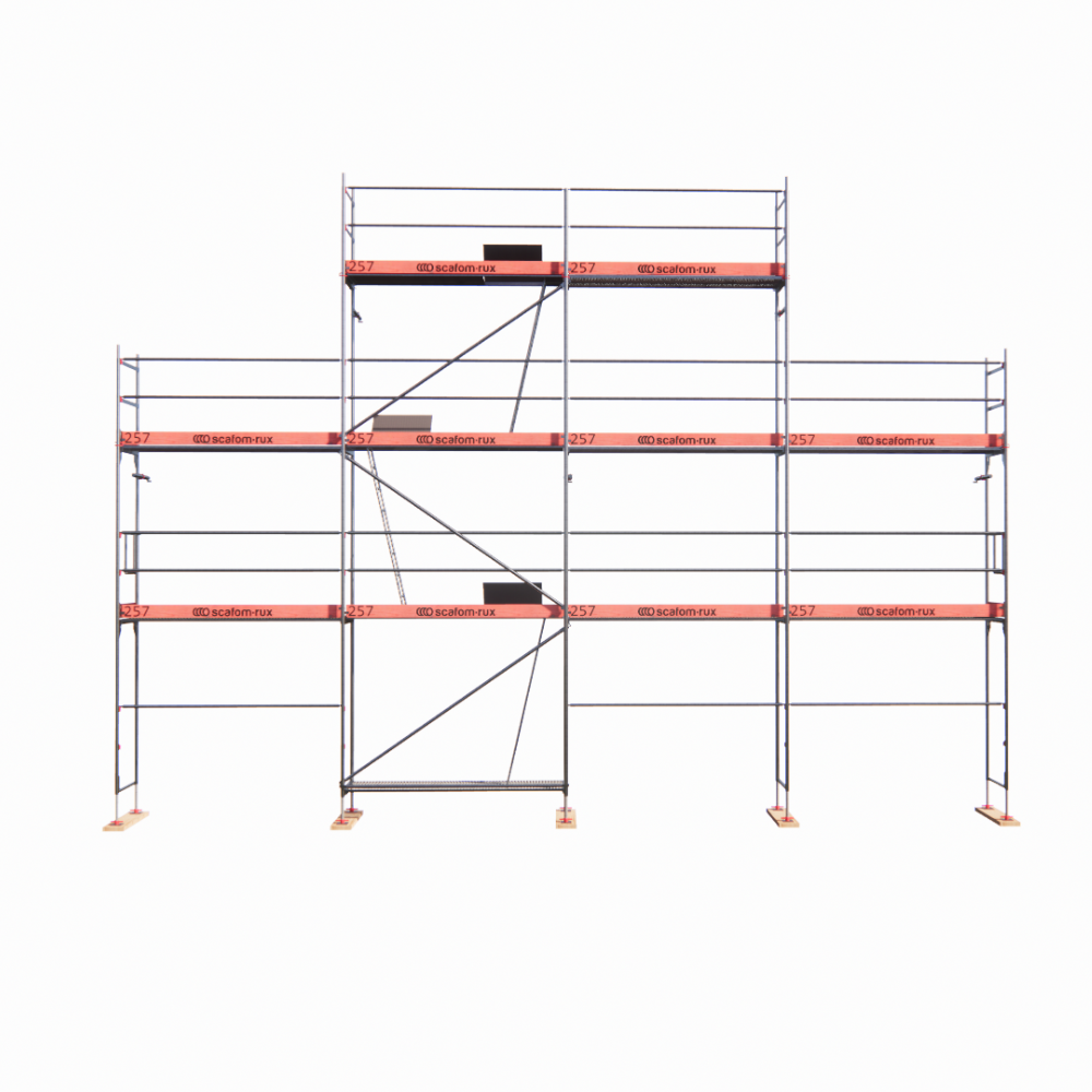 Rux Framescaff Fassadengerüst 78 m² | Komplettes Gerüstpaket - technisch kompatibel zu Layher 