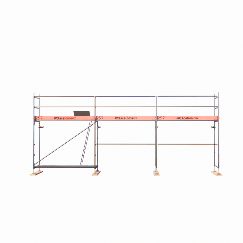 Rux Framescaff Fassadengerüst 35 m² | Komplettes Gerüstpaket - technisch kompatibel zu Layher 