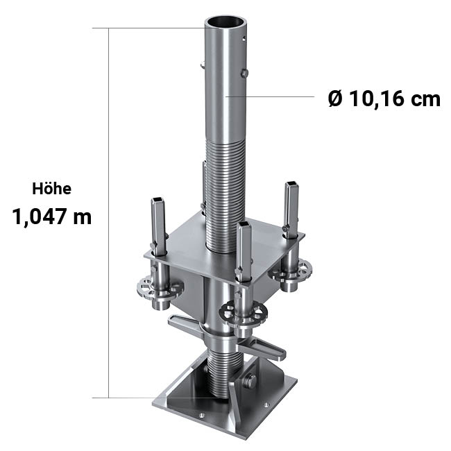 Schwerlaststütze Heavy Duty 8,88 - 9,88 m | bis 67,5 kN belastbar 