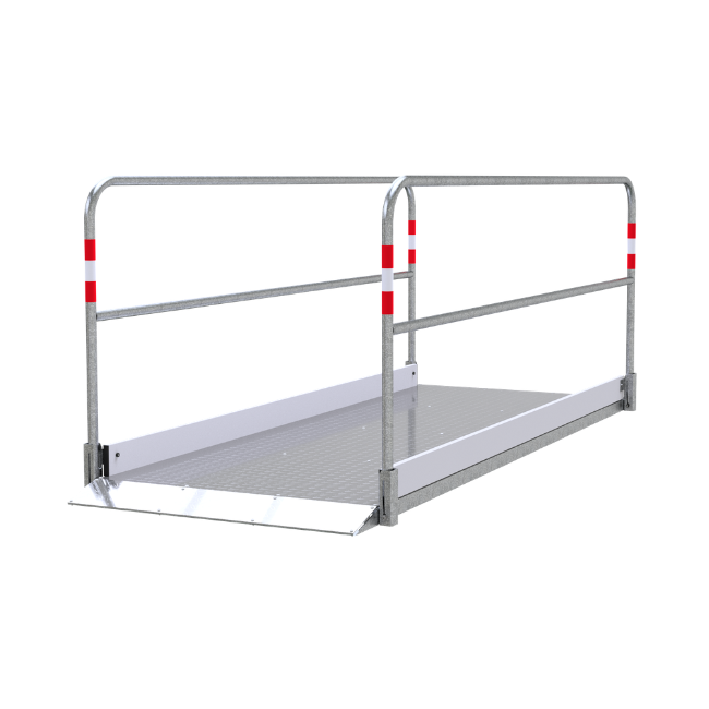 Grabenbrücke aus Aluminium, 1m breit 