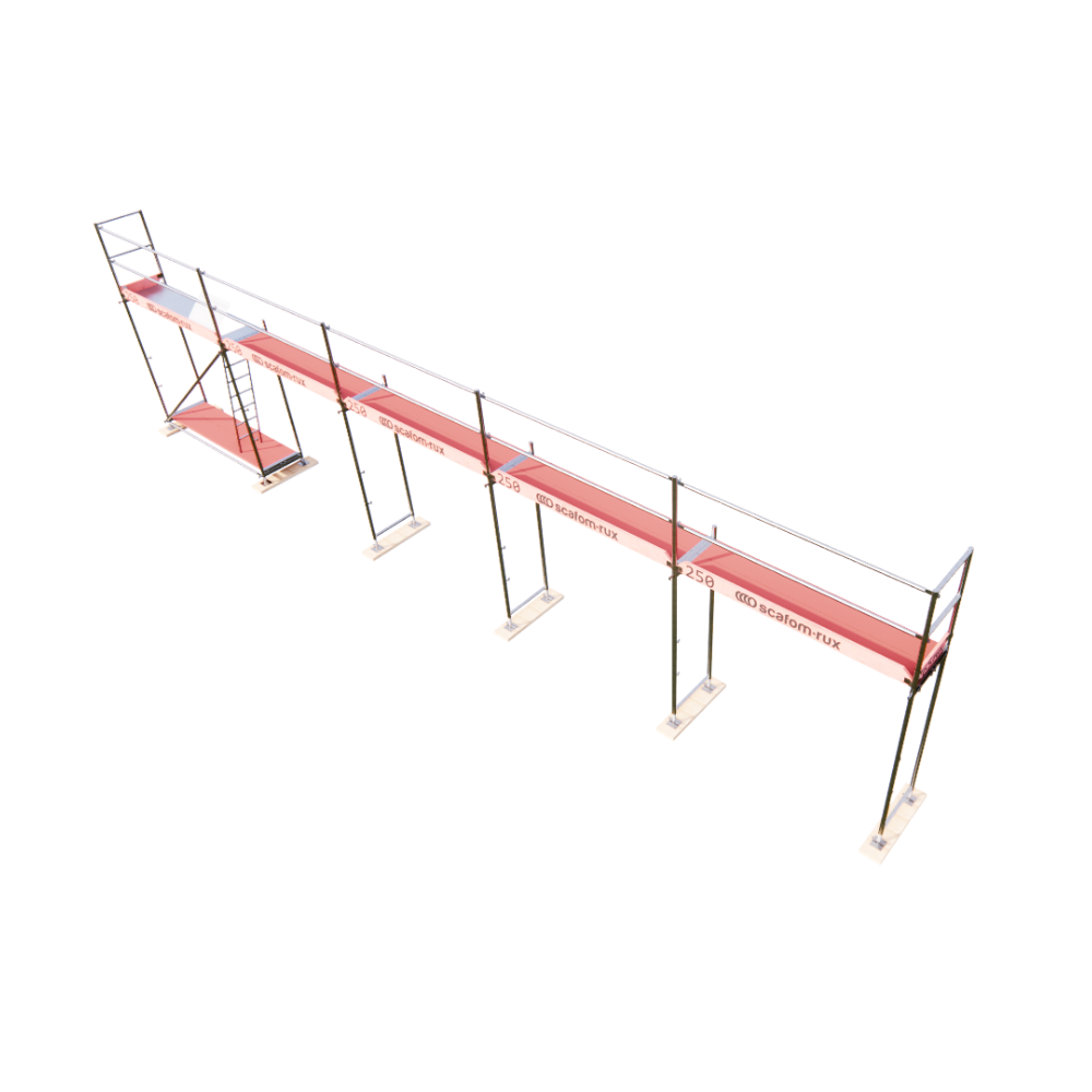Rux Super Fassadengerüst 54m² | Komplettes Gerüstpaket – Feldlänge 2,5 m 