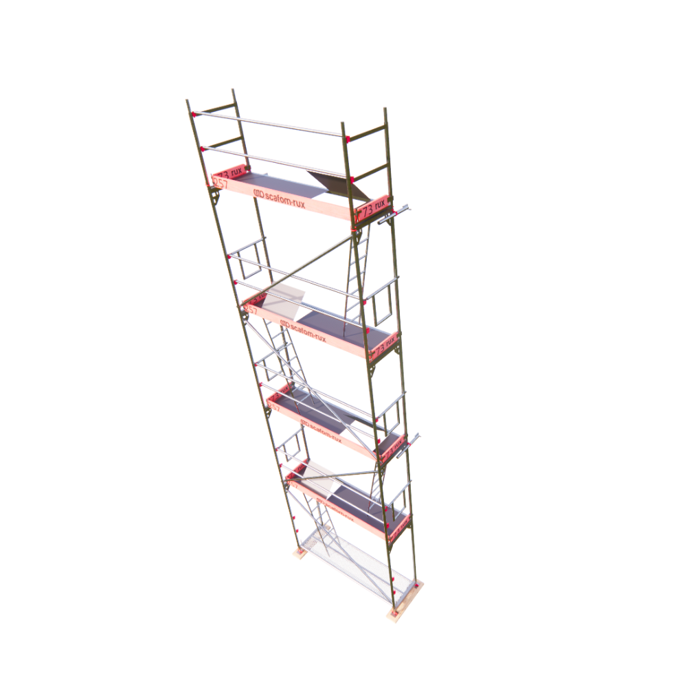 Rux Framescaff Fassadengerüst 36 m² | Komplettes Gerüstpaket - technisch kompatibel zu Layher 