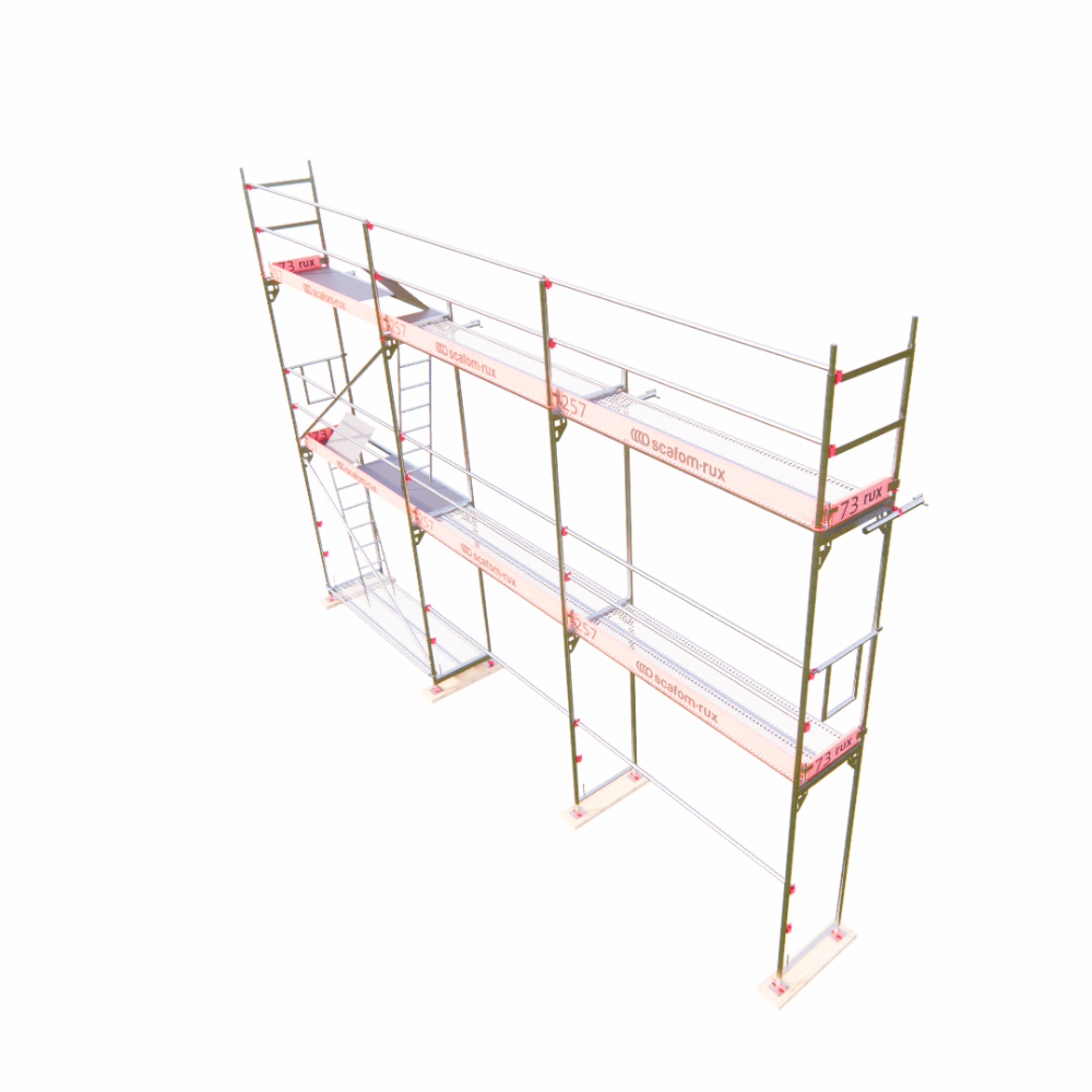 Rux Framescaff Fassadengerüst 52 m² | Komplettes Gerüstpaket - technisch kompatibel zu Layher 