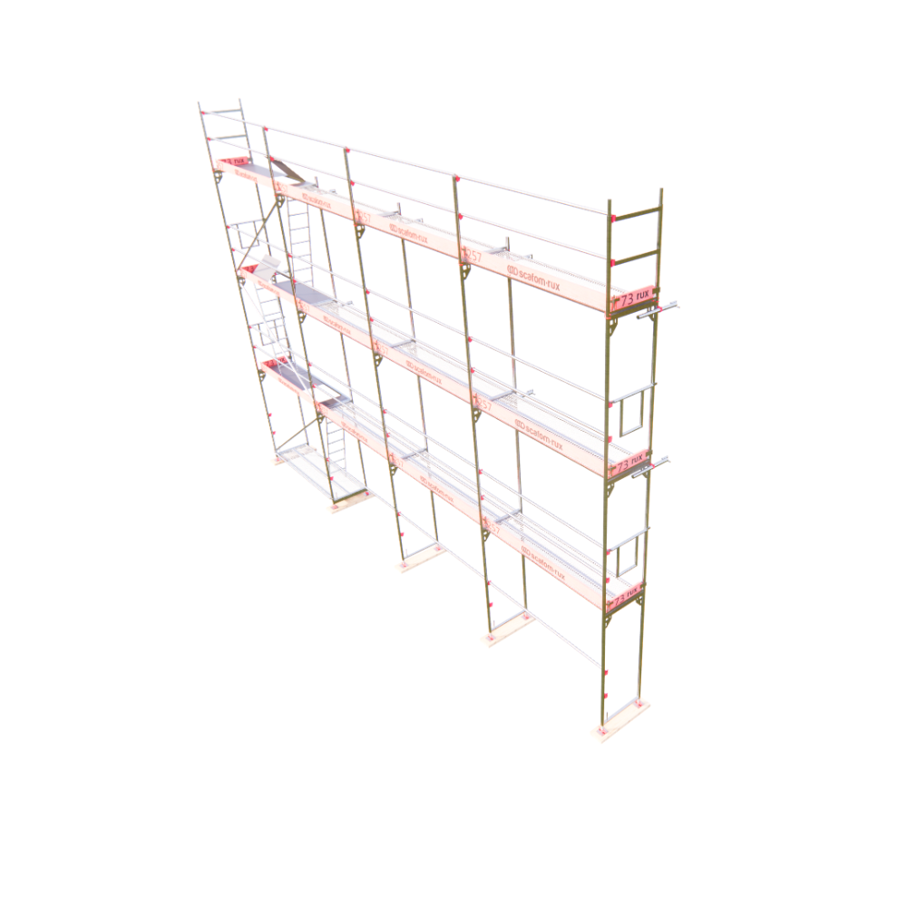 Rux Framescaff Fassadengerüst 90 m² | Komplettes Gerüstpaket - technisch kompatibel zu Layher 
