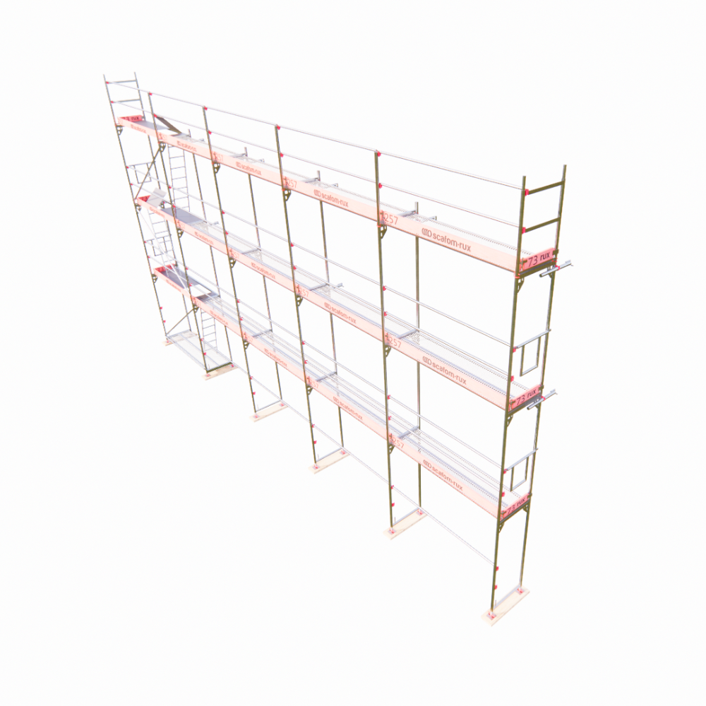 Rux Framescaff Fassadengerüst 111 m² | Komplettes Gerüstpaket - technisch kompatibel zu Layher 