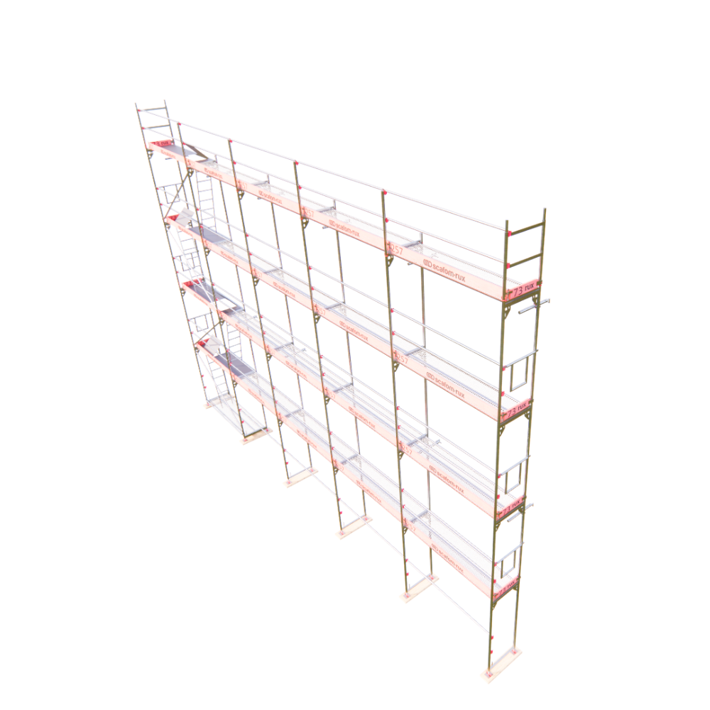 Rux Framescaff Fassadengerüst 166 m² | Komplettes Gerüstpaket - technisch kompatibel zu Layher 