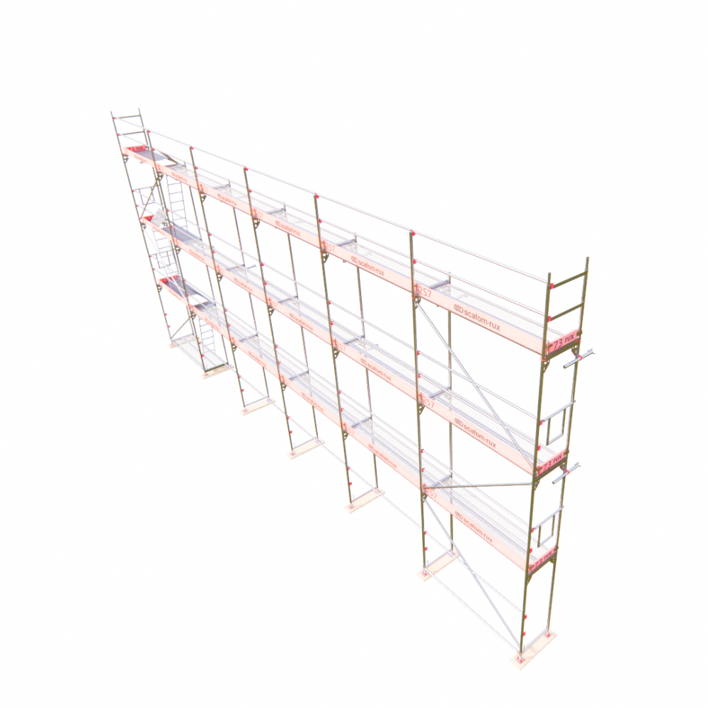 Rux Framescaff Fassadengerüst 131 m² | Komplettes Gerüstpaket - technisch kompatibel zu Layher 