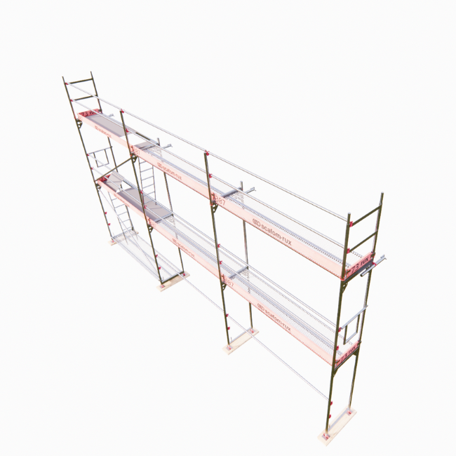 Rux Framescaff Fassadengerüst 61 m² | Komplettes Gerüstpaket - technisch kompatibel zu Layher 