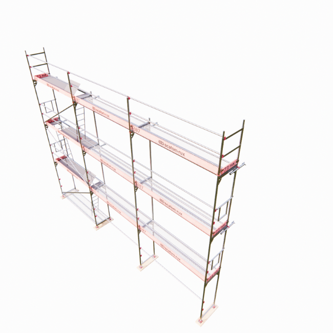 Rux Framescaff Fassadengerüst 82 m² | Komplettes Gerüstpaket - technisch kompatibel zu Layher 