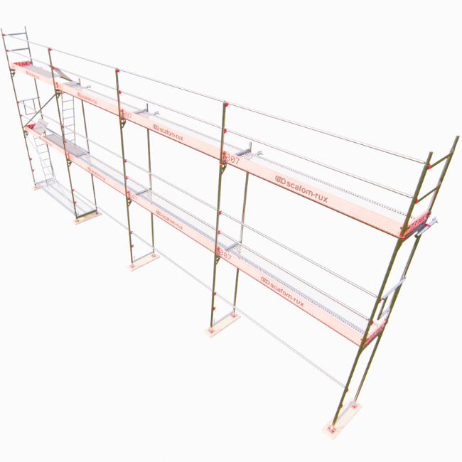 Rux Framescaff Fassadengerüst 80 m² | Komplettes Gerüstpaket - technisch kompatibel zu Layher 