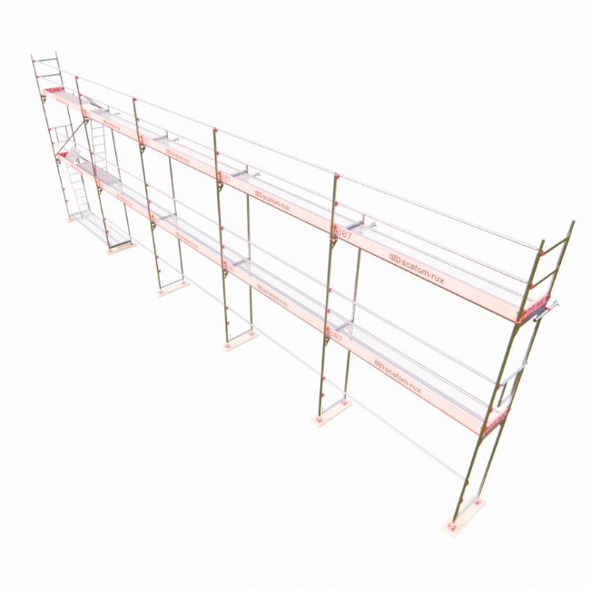 Rux Framescaff Fassadengerüst 98 m² | Komplettes Gerüstpaket - technisch kompatibel zu Layher 