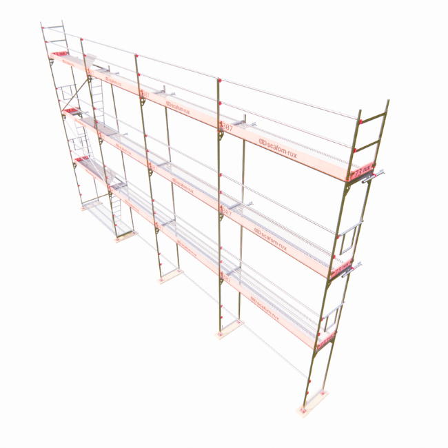 Rux Framescaff Fassadengerüst 108 m² | Komplettes Gerüstpaket - technisch kompatibel zu Layher 