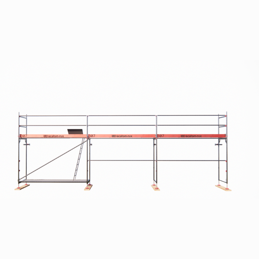 Rux Framescaff Fassadengerüst 41 m² | Komplettes Gerüstpaket - technisch kompatibel zu Layher 