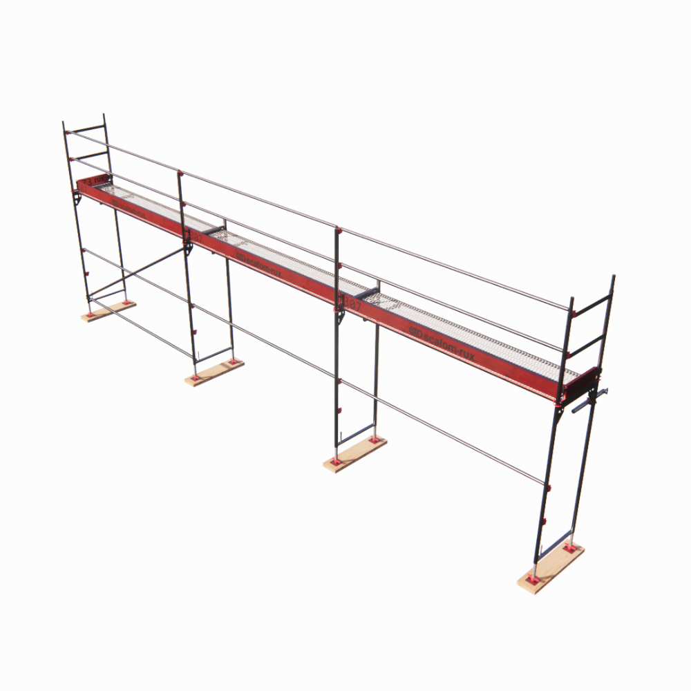 Rux Framescaff Fassadengerüst 41 m² | Komplettes Gerüstpaket - technisch kompatibel zu Layher 