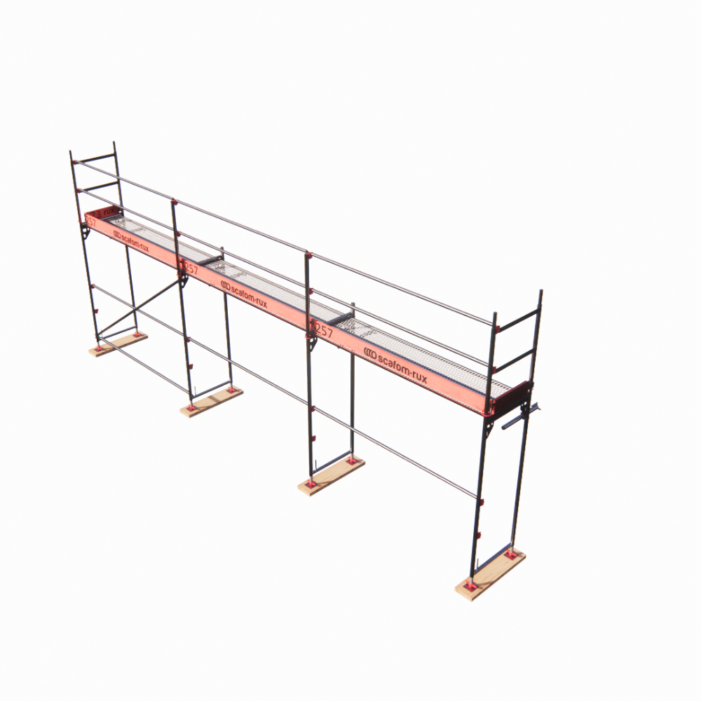 Rux Framescaff Fassadengerüst 35 m² | Komplettes Gerüstpaket - technisch kompatibel zu Layher 