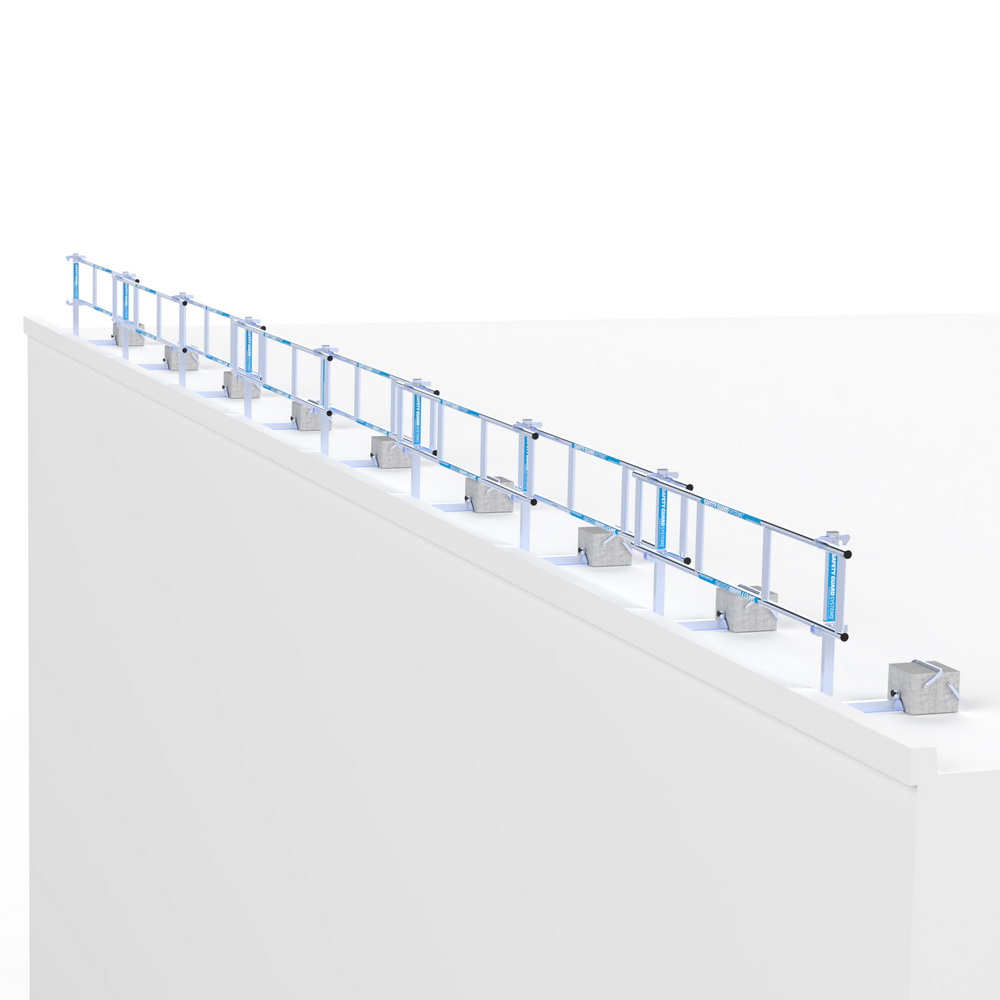 SGS Slim Dachrandsicherung für Flachdächer 3,00 - 27,00 m 