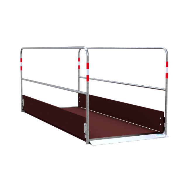 Grabenbrücke aus Holz, 1,00 m breit 