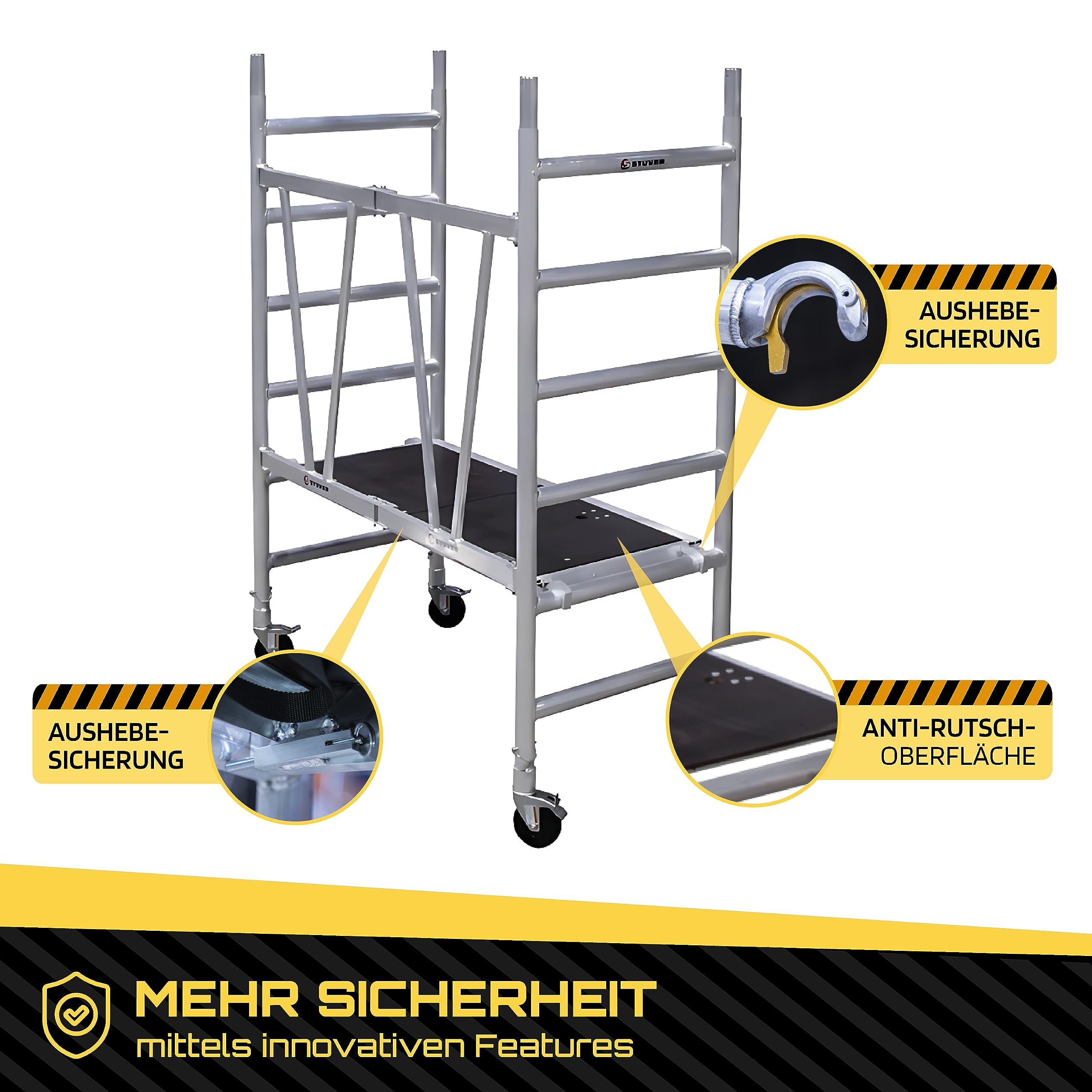 Rollgerüst klappbar Stuver Scout V 140, AH 3,00 m, gebraucht 