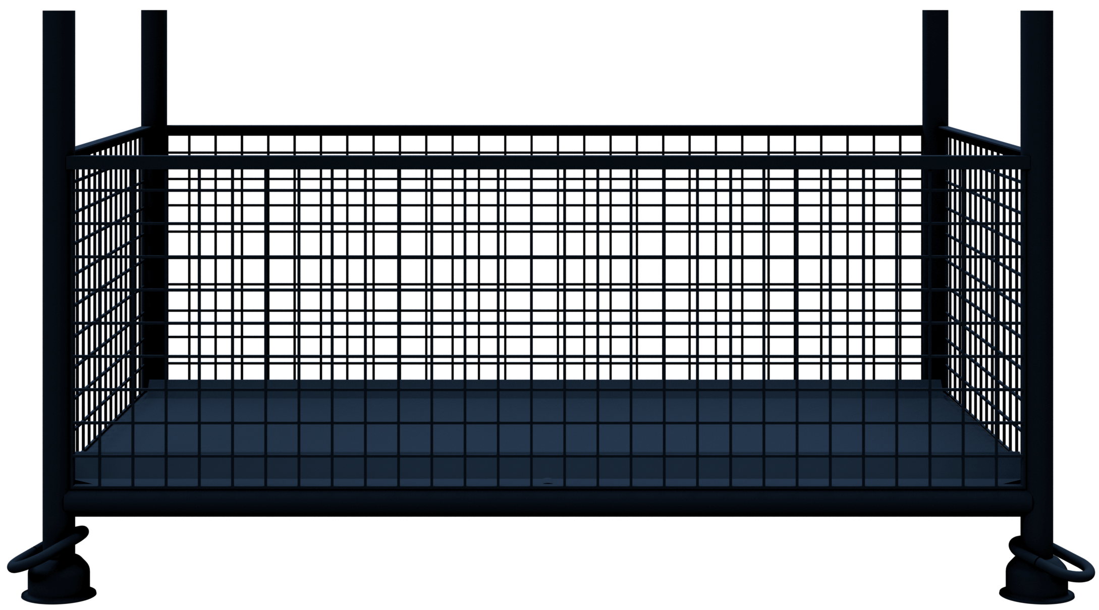Gitterbox (Gitterboxpalette), 143 x 87 x 70 cm verzinkt