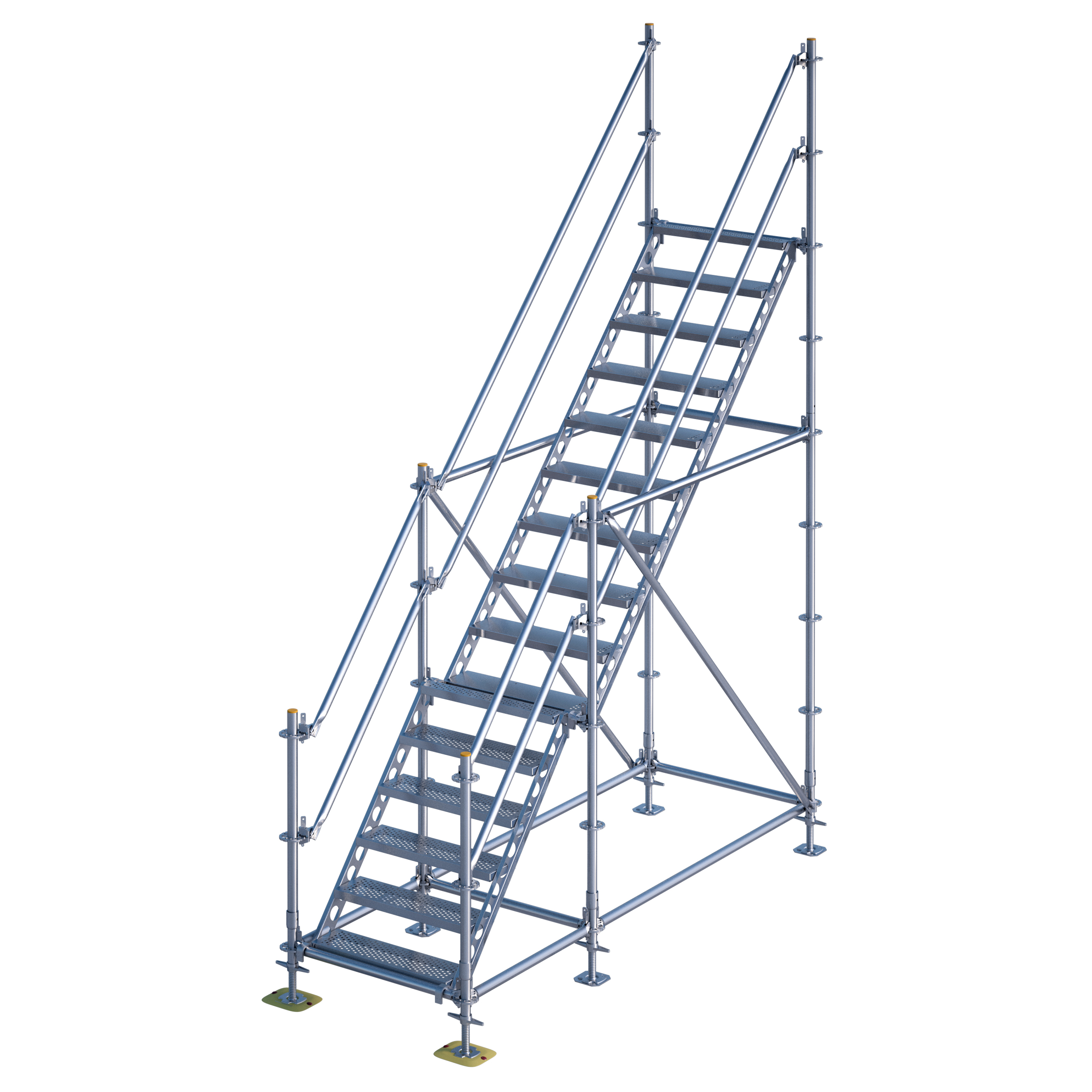 Eisfrei-Gerüst mit Treppe, 15 m 