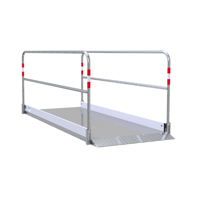 Grabenbrücke aus Aluminium, 1m breit 