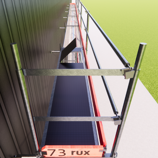 Rux Framescaff Fassadengerüst 56 m² | Komplettes Gerüstpaket - technisch kompatibel zu Layher 