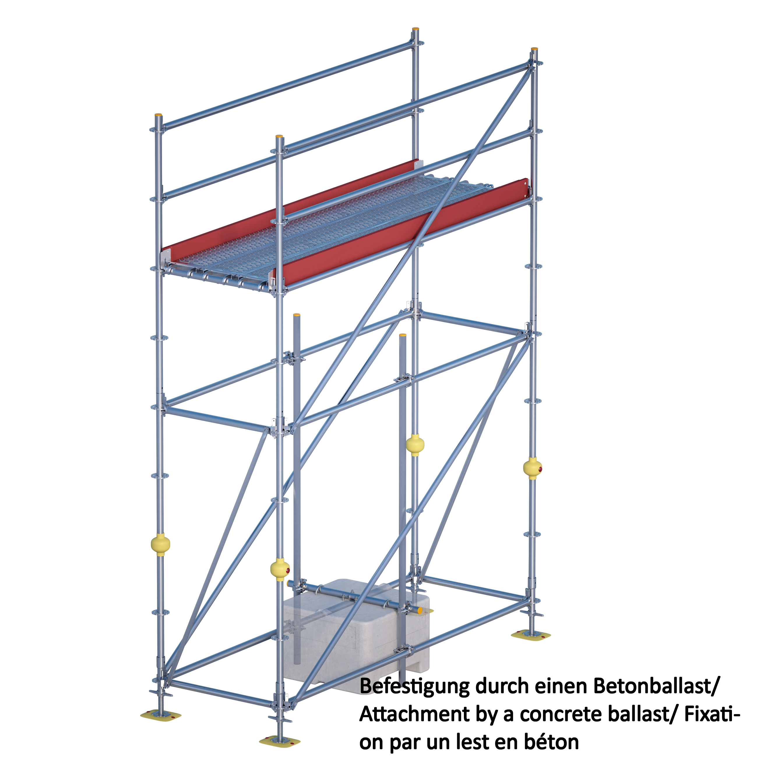 Eisfrei-Gerüst mit Treppe, 15 m 