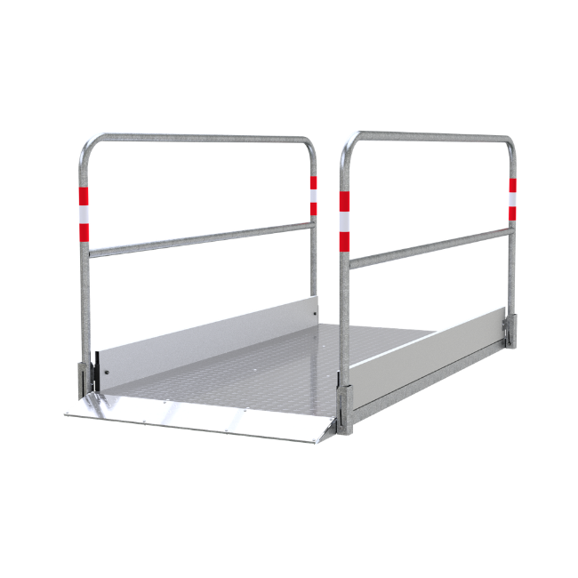 Grabenbrücke aus Aluminium, 1m breit 