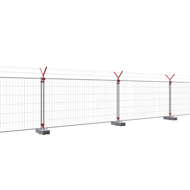 Mobilzaun / Bauzaun „Profi“ 3,5 x 2 m mit Haken & Ösen