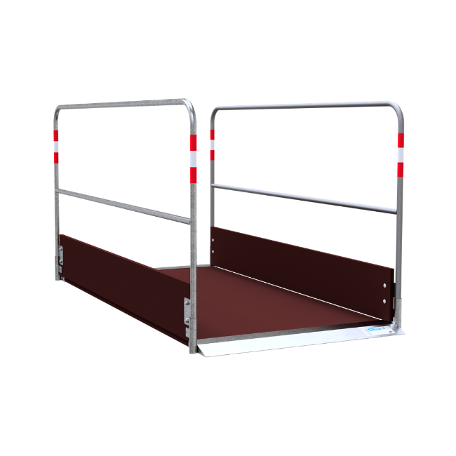 Grabenbrücke aus Holz, 1,00 m breit 